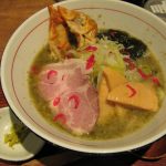 麺と心7の月替わり限定 2017年5月 海苔(のり)白湯ラーメン – 阿倍野/ラーメン