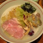 麺と心7の月替わり限定 2017年8月 冷やしあさり白湯 – 阿倍野/ラーメン